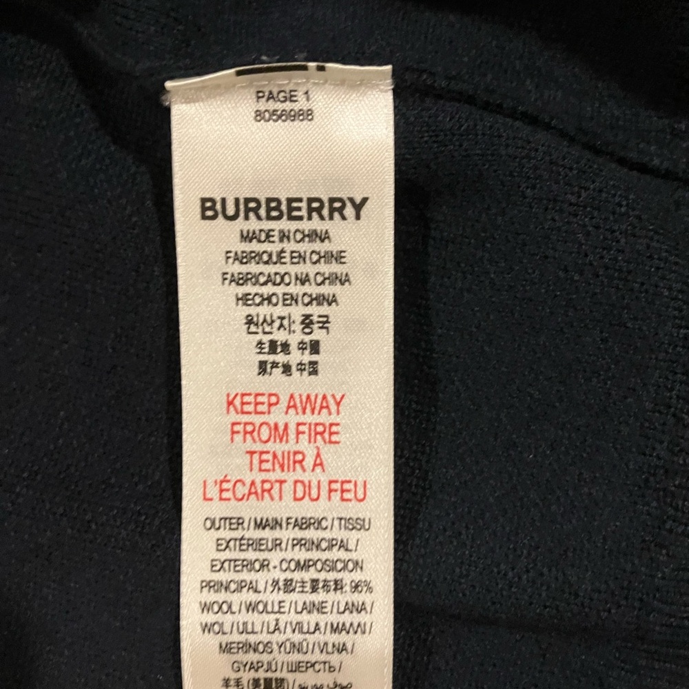 NWT-Burberry Wool Blend Cardigan 6Y (Posh Party Sale!) - Picture 8 of 11